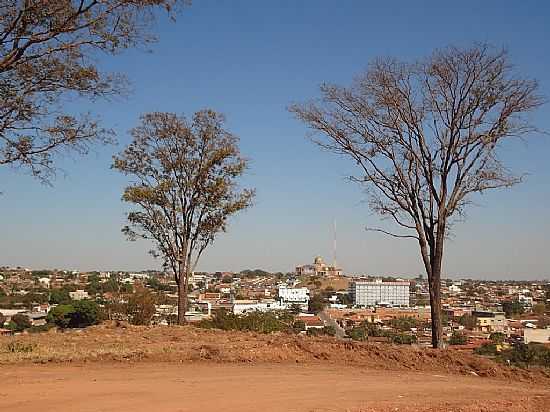 TRINDADE-GO-RVORES DE NOME AROEIRAS NO MORRO DO MIRANTE-FOTO:PE. EDINISIO PEREIRA - TRINDADE - GO