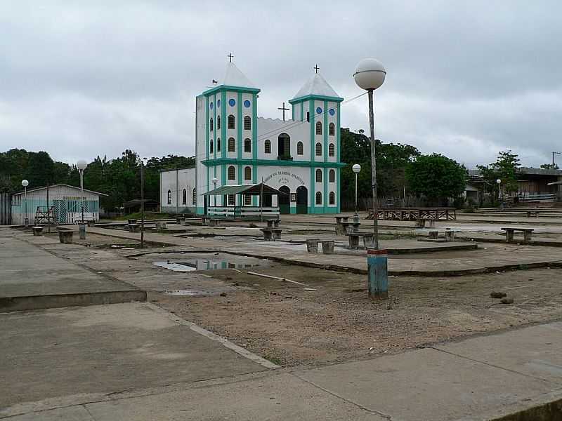 JAPUR-AM-PRAA E MATRIZ DE N.SRA.APARECIDA-FOTO:SANTELLI - JAPUR - AM