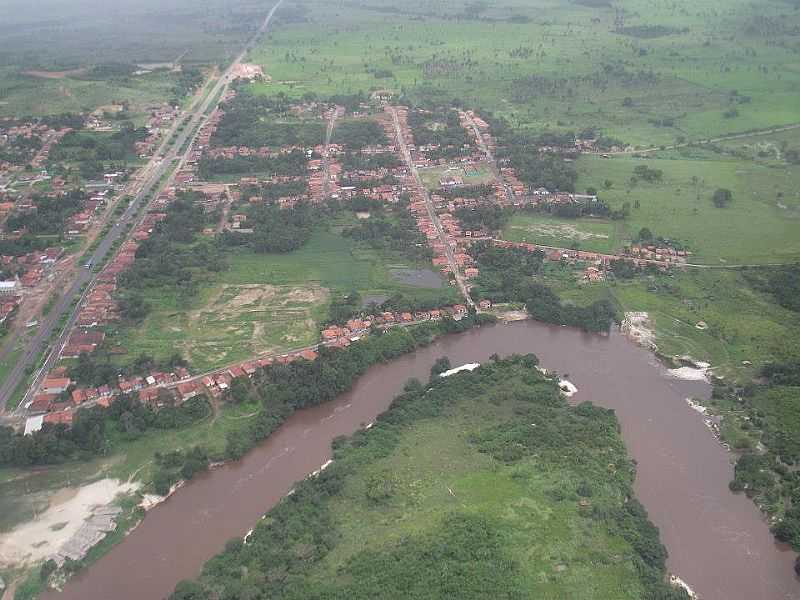 ARAGUAN-MA-VISTA AREA DO RIO TURI E A CIDADE-FOTO:VANIA SILVA - ARAGUAN - MA