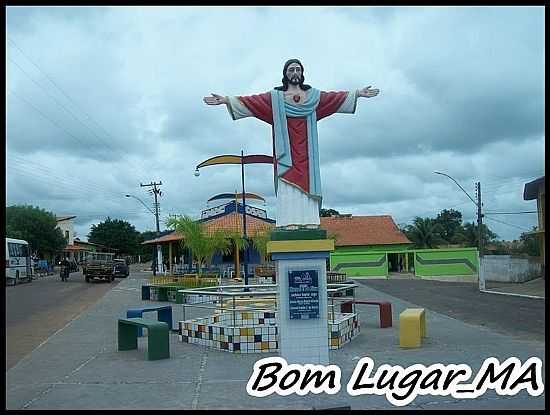 CRISTO REDENTOR NA PRAA EM BOM LUGAR-MA-FOTO:SERGIO - BOM LUGAR - MA