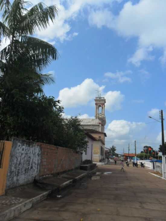 VISTA DA IGREJA MATRIZ DE SO SEBASTIO, POR ALDA MAGALHES - CARUTAPERA - MA