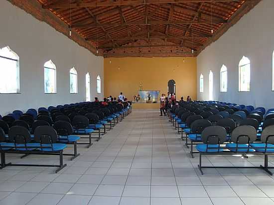 LAGOA DO MATO-MA-INTERIOR DA IGREJA DE SANTO ANTNIO-FOTO:JOSU R. GUIMARES  - LAGOA DO MATO - MA