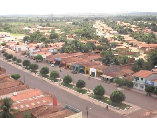 VISTA AERERA DO CENTRO DE L GRANDE, POR DJALMA - LAGOA GRANDE DO MARANHO - MA