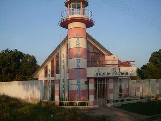 FAROL DA EDUCAO AMARO PEDROSA EM LIMA CAMPOS-FOTO:RIBINHA - LIMA CAMPOS - MA