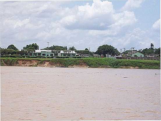 NOVA OLINDA DO NORTE-AM-O RIO E A CIDADE-FOTO:SGLUCENA - NOVA OLINDA DO NORTE - AM