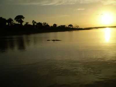 POR-DO-SOL VISTO DO LAGO CAJAR, POR ELIDIANO  - PENALVA - MA