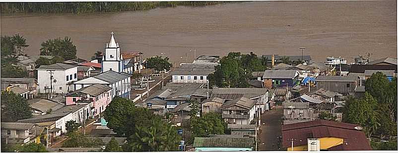 PAUINI-AM-VISTA DA CIDADE E O RIO PURUS-FOTO:LEO LEVORIN - PAUINI - AM