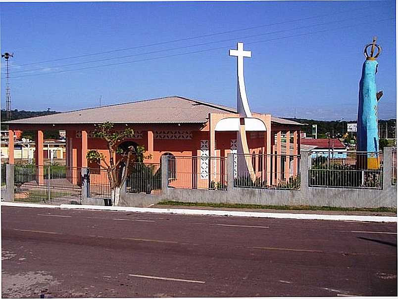 PRESIDENTE FIGUEIREDO-AM-IGREJA DE N.SRA.APARECIDA-FOTO:MOCHILEIRO.TUR.BR - PRESIDENTE FIGUEIREDO - AM