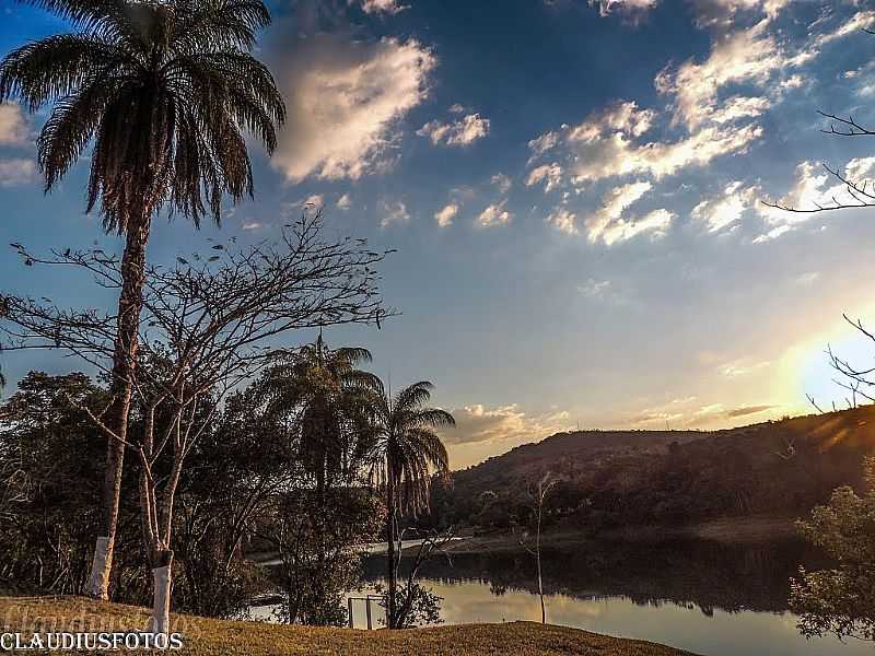 ACURU-MG-ENTARDECER NO LAGO-FOTO:CLAUDIUSFOTOS - ACURU - MG