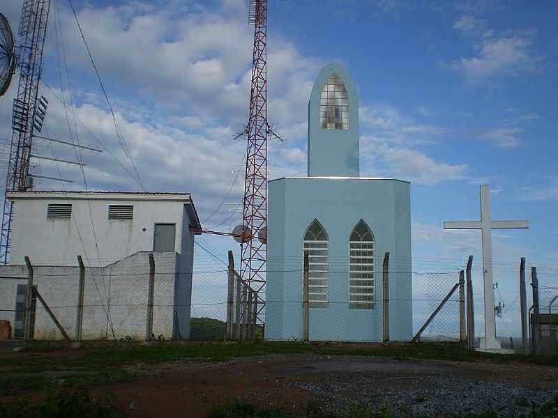 AGUANIL-MG-CRUZEIRO E CAPELA DE N.SRA.APARECIDA NO ALTO DA TORRE-FOTO:ANTONIO CARIAS FRASCOLI - AGUANIL - MG