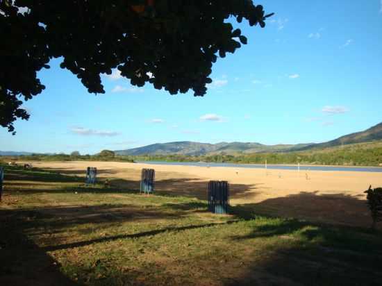 PRAIA DO RIO JEQUITINHONHA EM ALMENARA, POR ALMIR VIANA BRAGA - ALMENARA - MG