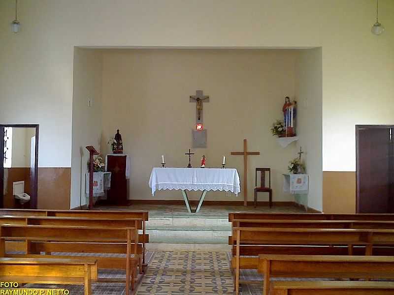 BELMIRO BRAGA-MG-ALTAR DA IGREJA DE N.SRA.DO ROSRIO-FOTO:RAYMUNDO P NETTO - BELMIRO BRAGA - MG