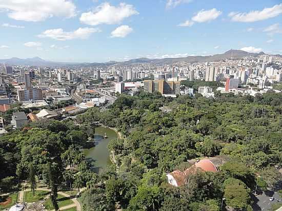 BELO HORIZONTE-MG-VISTA DA CIDADE E PARTE DO PARQUE MUNICIPAL-FOTO:PAULO YUJI TAKARADA - BELO HORIZONTE - MG