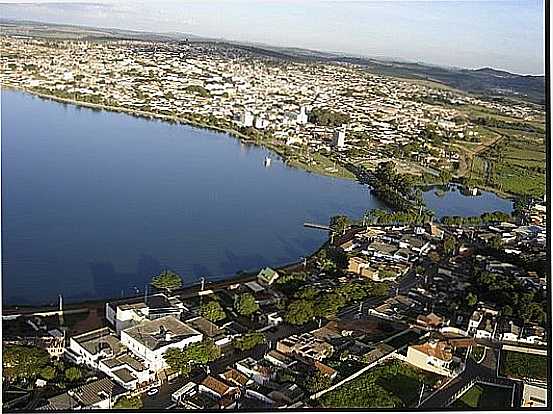 BOS ESPERANA-MG-VISTA AREA DA CIDADE E LAGO DE FURNAS-FOTO:BOAESPERANCAMG.WORDPRESS.COM - BOA ESPERANA - MG