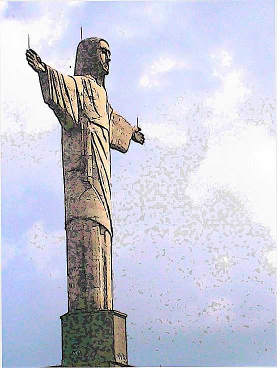 CRISTO DE BOM JARDIM DE MINAS, POR MARCLIA OTONI - BOM JARDIM DE MINAS - MG