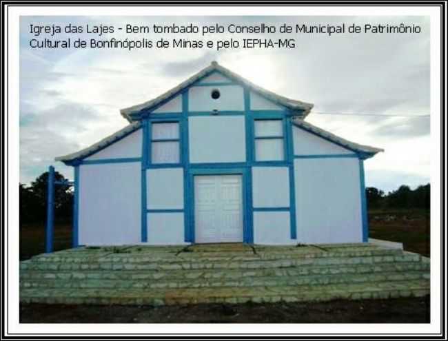 IGREJA DE SANTO ANTONIO DAS LAGES, APS A RESTAURAO EM MAIO DE 2011, POR POETA NUNES DE SOUZA - BONFINPOLIS DE MINAS - MG