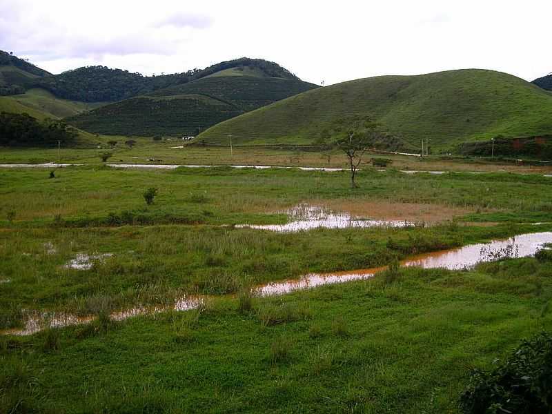 CAIANA-MG-CAMPO ALAGADO E AO FUNDO A SERRA-FOTO:WALACE SOUZA - CAIANA - MG