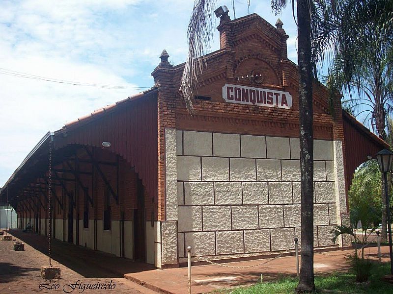 CONQUISTA-MG-ANTIGA ESTAÇÃO FERROVIÁRIA-FOTO:LEONARDO FIGUEIREDO - CONQUISTA - MG