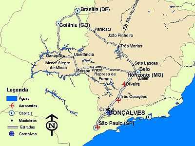 MAPA DE LOCALIZAO - FURNAS - MG