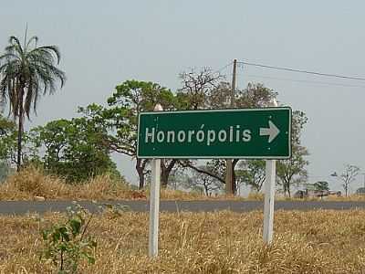 PLACA INDICATIVA- FOTO: MONTANHA  - HONORPOLIS - MG