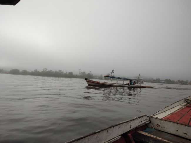 RIO JARI AO AMANHECER, POR MILENE DO ROZARIO OLIVEIRA - VITRIA DO JARI - AP