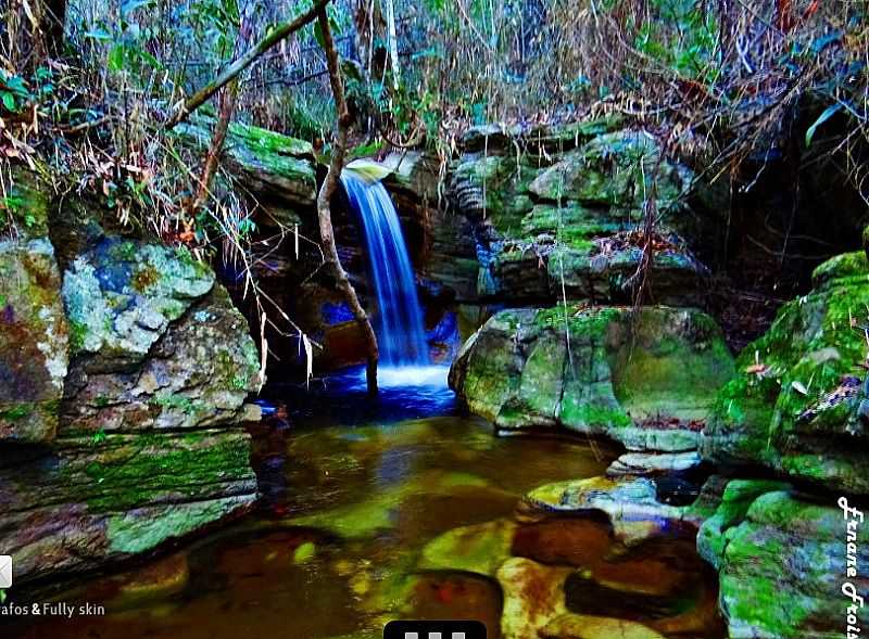 ITAMARANDIBA-MG-CACHOEIRA NO PARQUE ESTADUAL DA SERRA NEGRA-FOTO:PM.ITAMARANDIBA.MG  - ITAMARANDIBA - MG