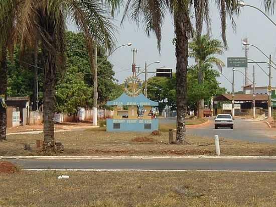 LUZ-MG-MONUMENTO DO ROTARY NA ENTRADA DA CIDADE-FOTO:ROGRIO SANTOS PEREI - LUZ - MG