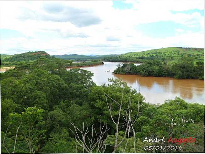 FOZ DO  RIO SANTO SANTO ANTNIO EM NAQUE, MG, BRASIL., POR ANDR AUGUSTO DE  OLIVEIRA - NAQUE - MG