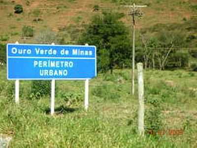 DIVISA DE MUNICPIO-FOTO:REGINALDO CIBRAO  - OURO VERDE DE MINAS - MG