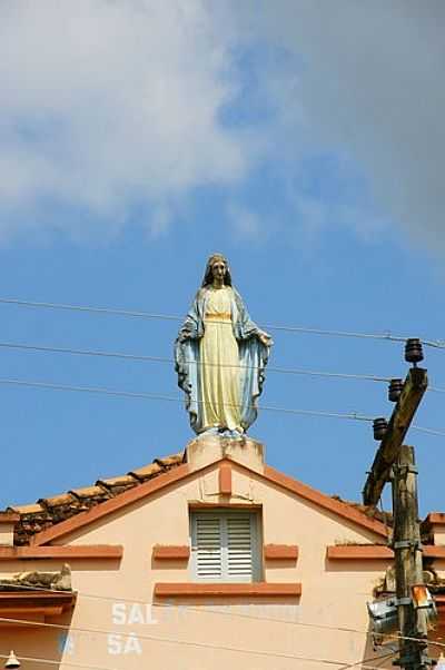 IMAGEM DE N.SENHORA EM CIMA DA CASA-FOTO:SGTRANGEL  - PALMA - MG