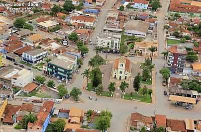FOTO AREA DE PARTE DO CENTRO DA CIDADE - PAPAGAIOS - MG