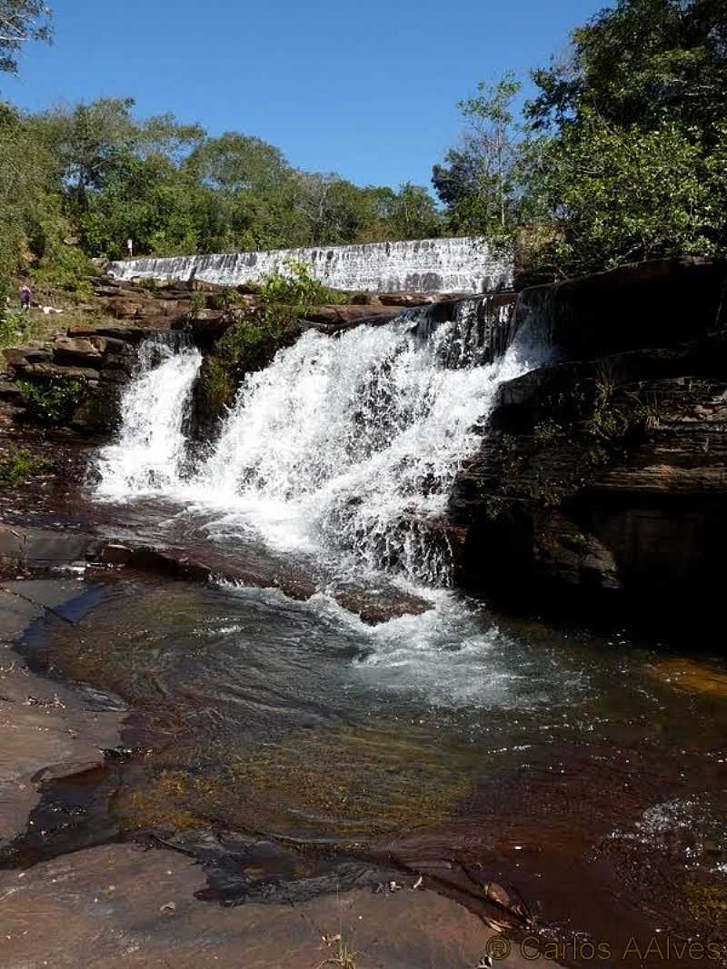 PARACATU-MG-CACHOEIRA DO ASCNIO,ANTIGA BARRAGEM-FOTO:CARLOS ALBERTO ALVES - PARACATU - MG