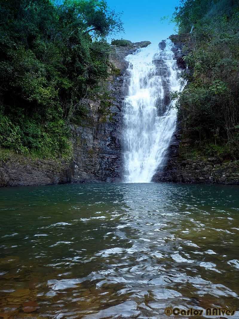 PARACATU-MG-CACHOEIRA DO ASCNIO-FOTO:CARLOS ALBERTO ALVES - PARACATU - MG