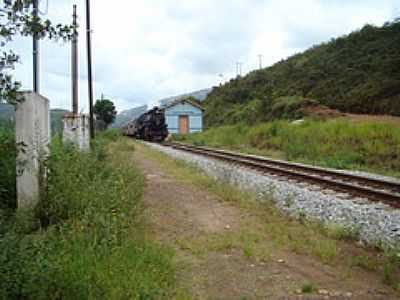 FERROVIA-FOTO:GERALDO SALOMO - PASSAGEM DE MARIANA - MG