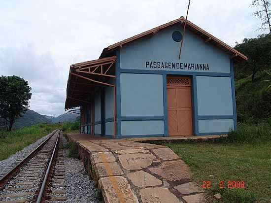 ESTAO FERROVIRIA DE PASSAGEM DE MARIANA-MG-FOTO:GERALDO SALOMO - PASSAGEM DE MARIANA - MG