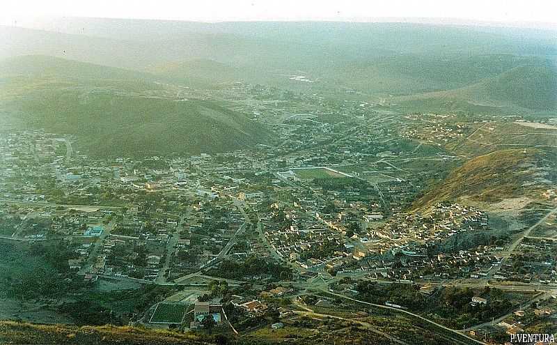 PEDRA AZUL-MG-VISTA AREA DA CIDADE EM 1993-FOTO:PVENTURAASES1 - PEDRA AZUL - MG