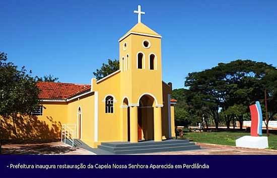 PERDILNDIA-MG-CAPELA DE N.SRA.APARECIDA RESTAURADA-FOTO:CLICKSV. - PERDILNDIA - MG