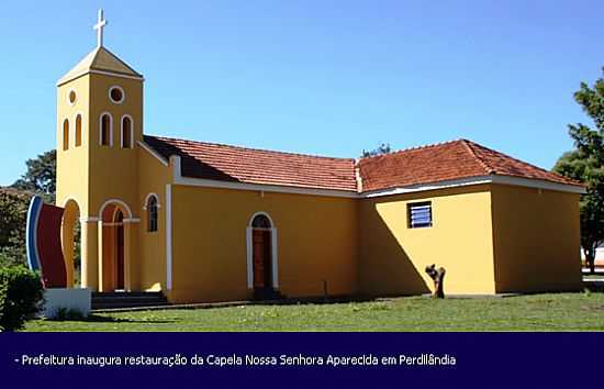 PERDILNDIA-MG-CAPELA DE N.SRA.APARECIDA RESTAURADA-FOTO:CLICKSV. - PERDILNDIA - MG