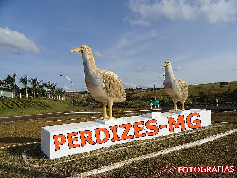 PERDIZES-MG-PERDIZES NA ENTRADA DA CIDADE-FOTO:ANIRAK - PERDIZES - MG