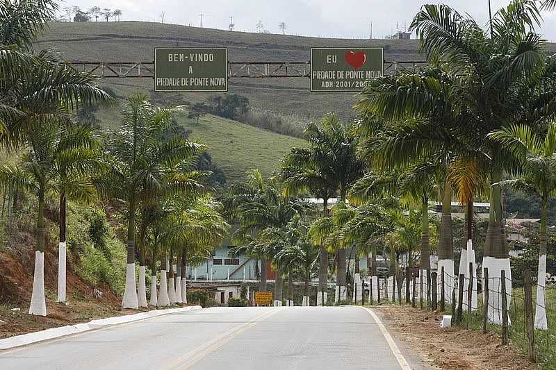 PIEDADE DE PONTE NOVA-MG-ENTRADA DA CIDADE-FOTO:IANOBRE - PIEDADE DE PONTE NOVA - MG