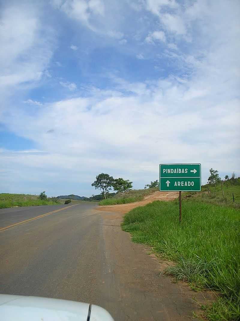 PINDABAS-MG-TREVO DE ACESSO-FOTO:IRIBERTO MOTA - PINDABAS - MG