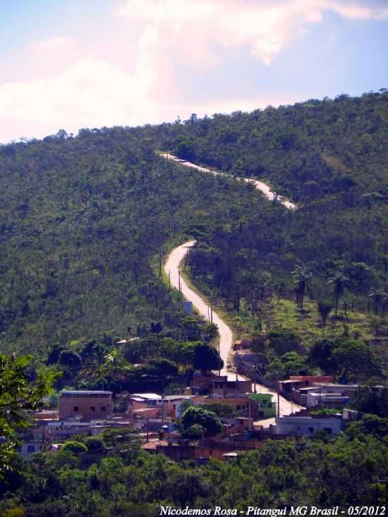 SUBIDA PARA A CRUZ DO MONTE, POR NICODEMOS ROSA - PITANGUI - MG