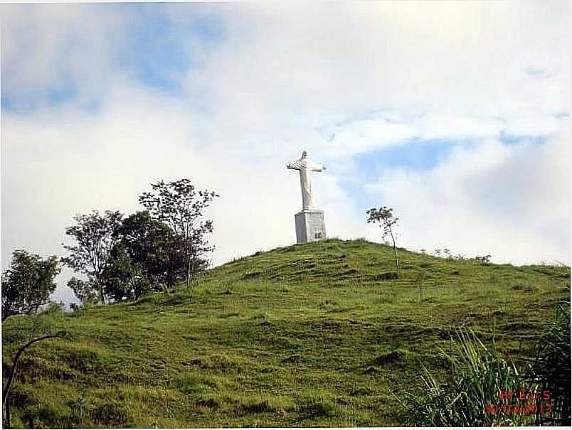 PONTE ALTA-MG-CRISTO REDENTOR NO ALTO DO MORRO-FOTO:PONTEALTA.COMUNIDADES.NET - PONTE ALTA - MG