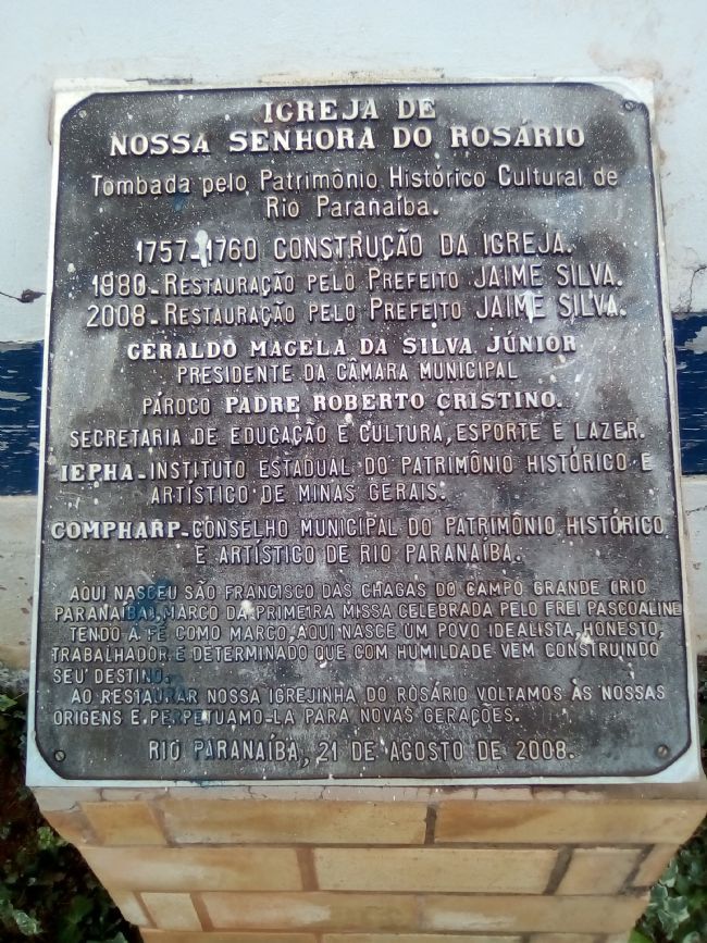IGREJA NOSSA SENHORA DO ROSRIO, POR MAURO TADEU VIEIRA - RIO PARANABA - MG
