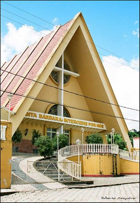 IGREJA MATRIZ DE SANTA BARBARA-FOTO:ROBERTO MOSQUEIRA  - SANTA BRBARA DO TUGRIO - MG