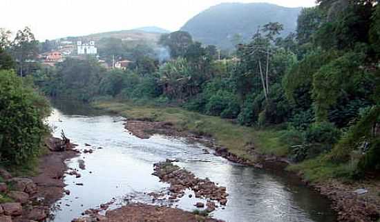 RIO PIRACICABA E VISTA DA CIDADE-FOTO:MILTON BRIGOLINI NEM - SANTA RITA DURO - MG