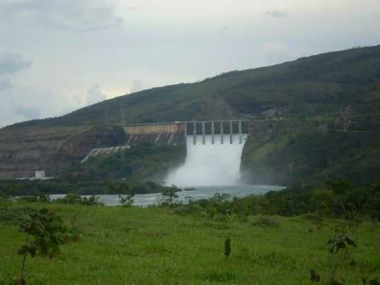 USINA HIDRELTRICA DE FURNAS NA CHEIA DO RIO GRANDE, POR AMAURI H. LIMA - SO JOS DA BARRA - MG