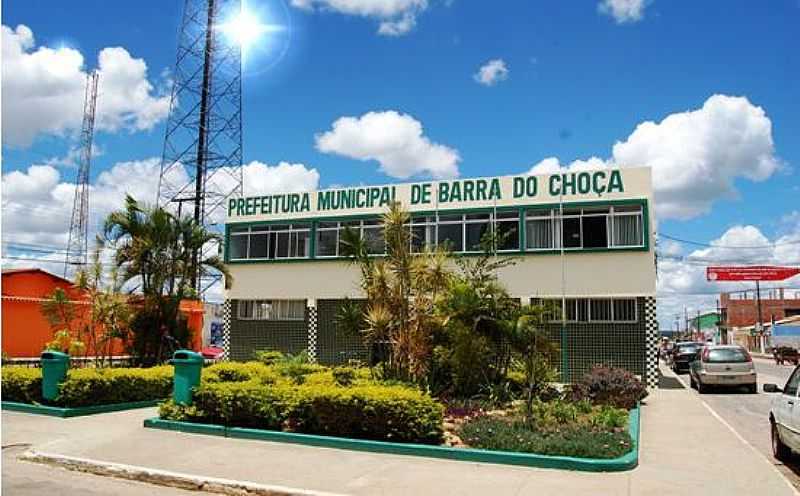 BARRA DO CHOA-BA-PREFEITURA MUNICIPAL-FOTO:WWW.TRIBUNADACONQUISTA. - BARRA DO CHOA - BA