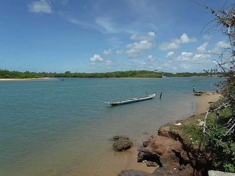 BARRA DO JACUIPE-BA-ORLA DO RIO JACUPE-FOTO:PETERSON CUNHA - BARRA DO JACUPE - BA