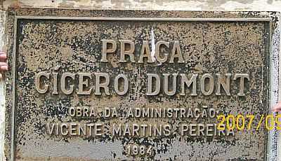 PLACA DE INAUGARAO DA PRAA - VARZELNDIA - MG POR JACKSON FR - VARZELNDIA - MG